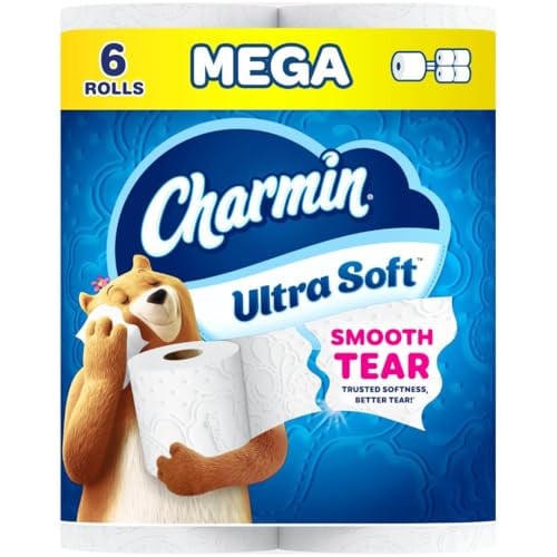 Charmin Ultra Strong Toilet Paper 6 Super Mega Rolls Deal