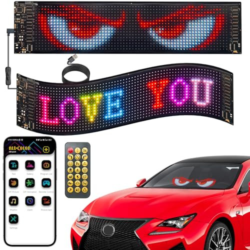 LED Eyes Light for Car Windshield with APP & Remote