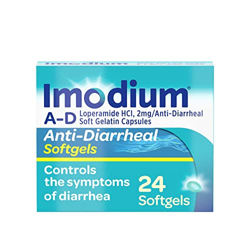 Imodium A-D Fast-Acting Anti-Diarrheal Softgels 24 Count