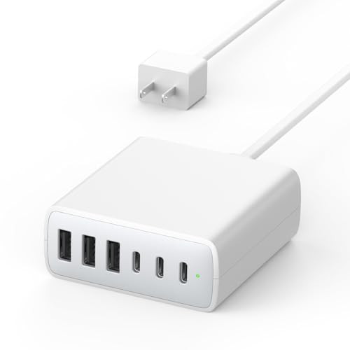 IFEART 6-Ports 100W Charger Block (3x USB-C, 3x USB-A)