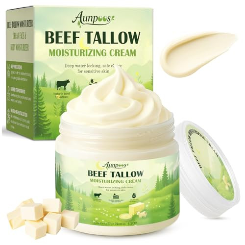 Aunpoos Beef Tallow for Skin Face Moisturizer 4.2OZ