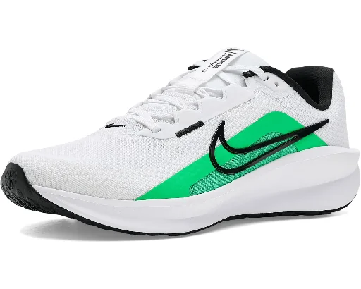 Nike Men's Downshifter 13 Sneaker (White/Black/Green Shock)