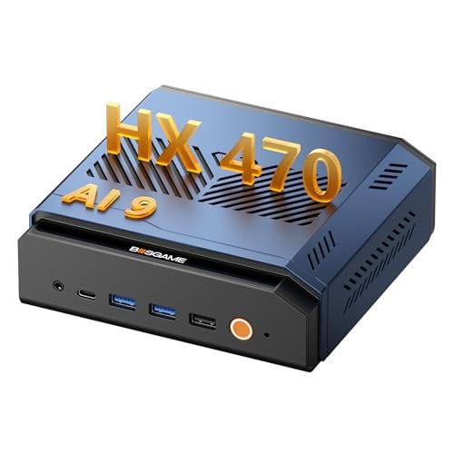 BOSGAME VTA-439 Mini PC: Ryzen AI 9 HX 470, Radeon 890M, 32GB DDR5, 1TB SSD, OCulink