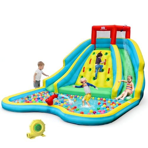 BOUNTECH Inflatable Water Slide Park Double Slide Deal