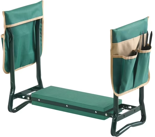 KFFKFF Folding Garden Kneeler Seat w/ 2 Tool Pouches Deal