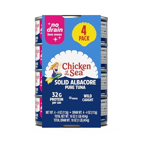 Chicken of the Sea Wild Caught Albacore Tuna Cans 4-Pack 4-Oz Deal