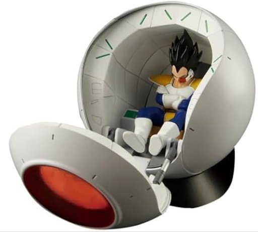 Figure-Rise Mechanics Model Kit Dragon Ball Z: Saiyan Spaceship Pod w/ Vegeta Figure