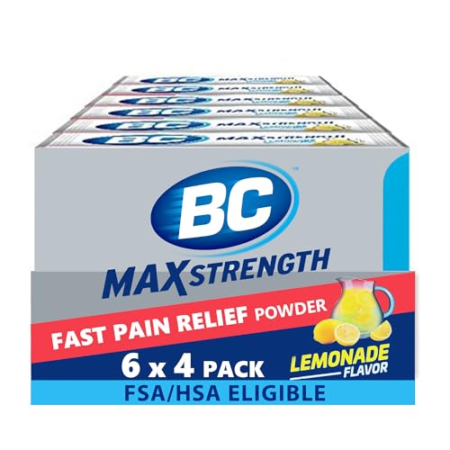 BC Max Strength Headache Pain Relief Powder (Lemonade) 6-Pack Deal