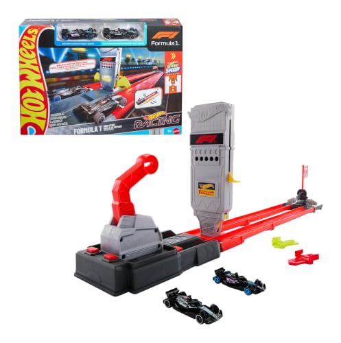 Hot Wheels F1 Grid Start Racing Track Set with 2 Die-Cast Cars, 1:64 Scale Deal