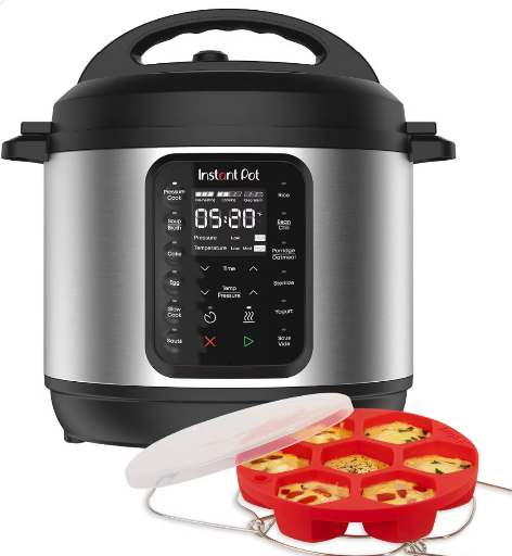 6-Qt Instant Pot 9-in-1 Pressure Cooker Bundle (Stainless Steel)