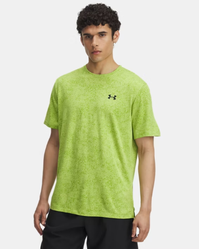 Under Armour Men's UA Tech Short Sleeve Training Shirt (Green Vibe / Black)