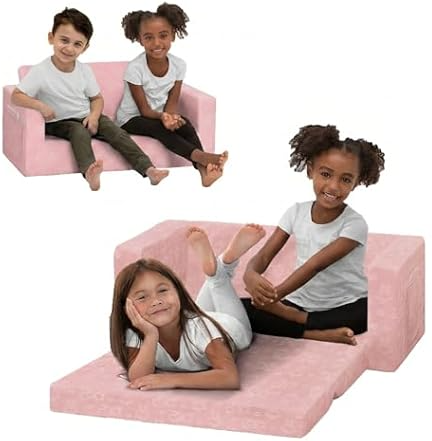 Delta Children Serta Perfect Sleeper Kids 2-Seater Sofa Pink