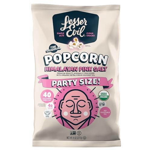 Lesser Evil Organic Pink Himalayan Salt Popcorn 8 oz Bag Deal