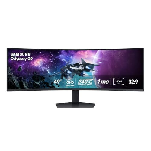 SAMSUNG 49" Odyssey G9 (G95C) Series DQHD 1000R Curved Gaming Monitor Deal