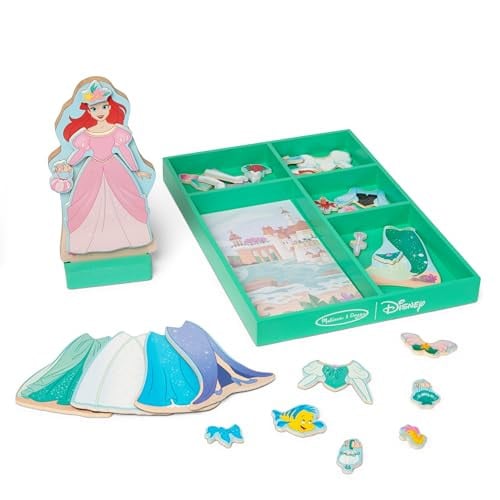 Melissa & Doug Disney Princess Ariel Magnetic Dress-Up Wooden Doll Pretend Play Set (30+ Pieces) Deal
