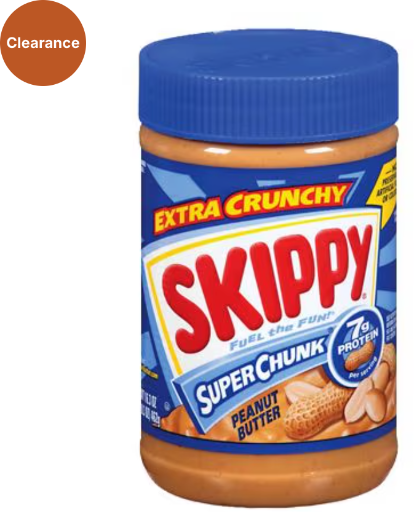 Skippy Peanut Butter Super Chunk 16.3 oz Deal
