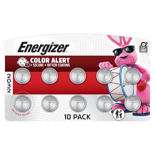 Energizer CR2032 3V Lithium Coin Batteries 10-Pack Deal