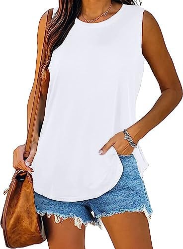 rosemia Womens Summer Tunic Tank Tops