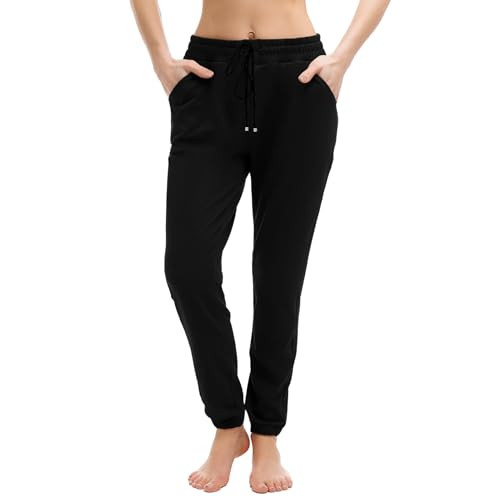 Walifrey Women's Jogger Pants w/ Pockets (Black)