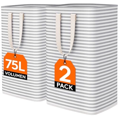 Lifewit Clothes Hamper with Carry Handles 2-Pack Deal
