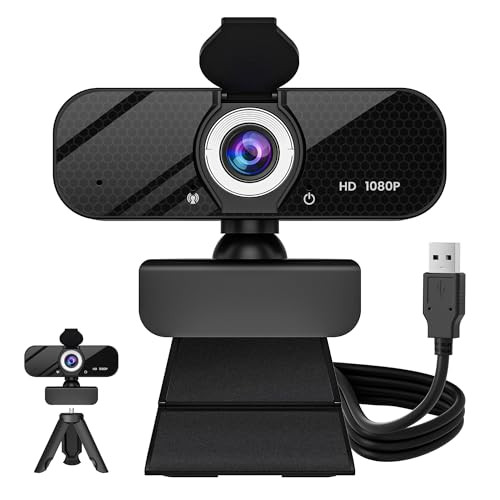 GOZVRPU 1080P HD Webcam with Built-in Microphone