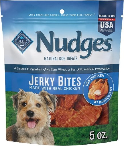 Blue Buffalo Nudges Jerky Bites Dog Treats, 5-oz Bag Deal