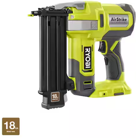 Ryobi ONE+ 18V 18-Gauge Cordless AirStrike Brad Nailer