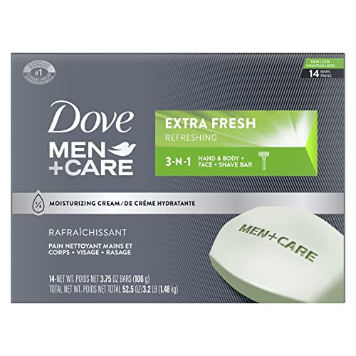 Dove Men+Care Bar 3 in 1 Cleanser Extra Fresh 14 Bars