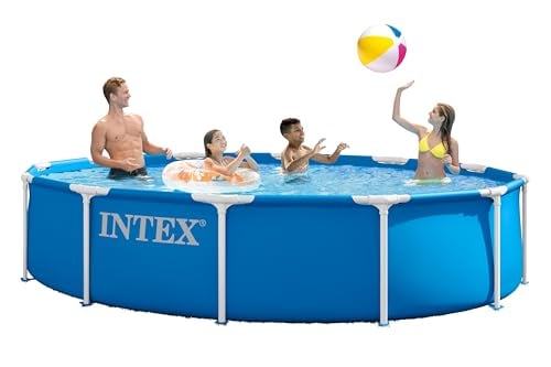 INTEX 12ft x 30in Metal Frame Above Ground Swimming Pool Deal