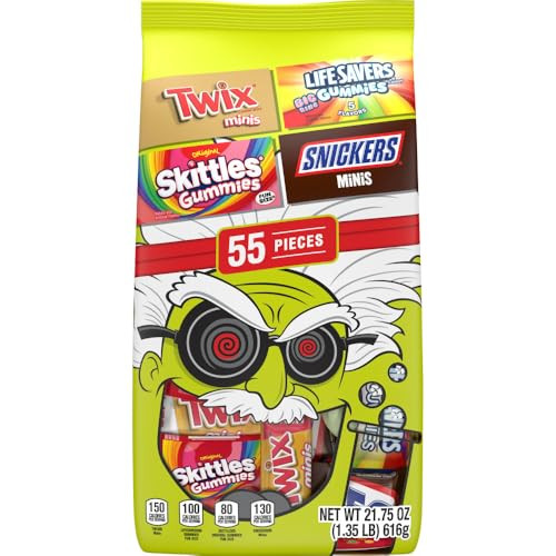SKITTLES Gummies, Twix & Life Savers Variety Pack 55-Ct