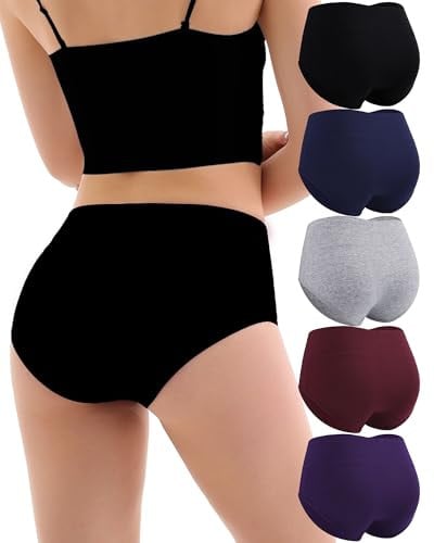 Women's Cotton Underwear High Waisted Briefs Deal