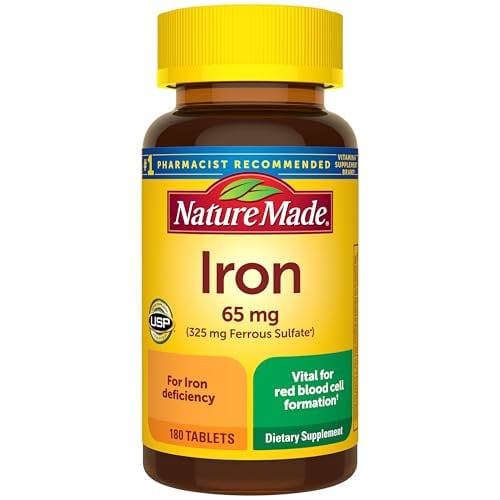 Nature Made Iron 65 mg (325 mg Ferrous Sulfate) Tablets, 180 Tablets Deal