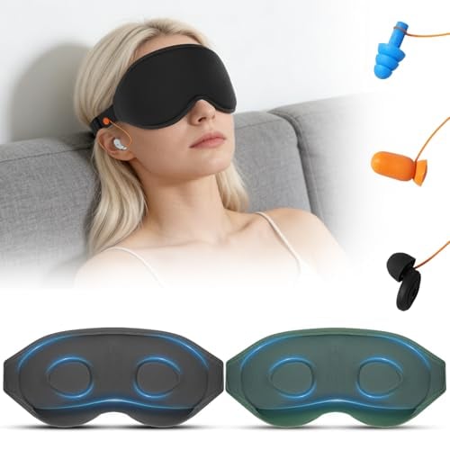 3D Contoured Sleep Mask with Earplug Keeper Deal