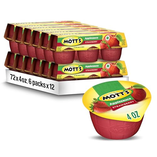 72-Pack 4-Oz Mott's Strawberry Applesauce