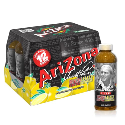 Arizona Arnold Palmer Lite Half & Half Iced Tea & Lemonade Drink 12-Pack 16-Oz