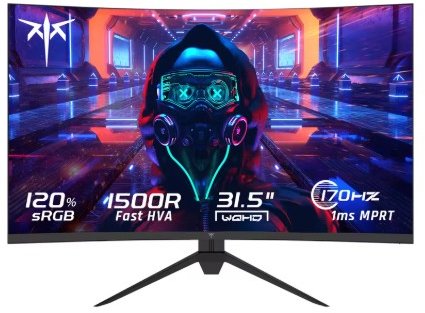 KTC 32 Inch Curved VA 1440P@180Hz Gaming Monitor