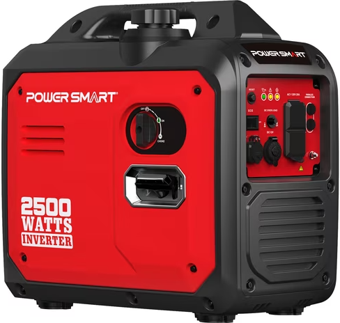 PowerSmart 2500W Portable Inverter Gas Generator Super Quiet for Camping