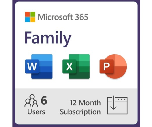 12-Month Microsoft 365 Family Subscription Deal