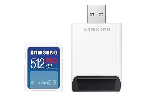 512GB Samsung PRO Plus UHS-I SDXC Memory Card w/ USB-A Card Reader