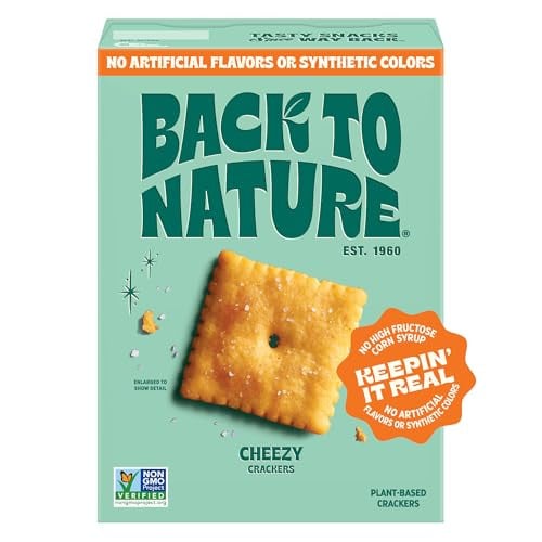 Back to Nature Cheezy Square Crackers 5-Pack Deal