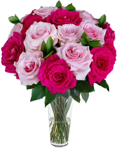Member's Mark Forever Pink Mother's Day Rose Vase Arrangement 30 stems