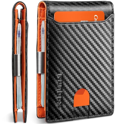 RUNBOX RFID Blocking Slim Bifold Wallet w/ Money Clip Deal
