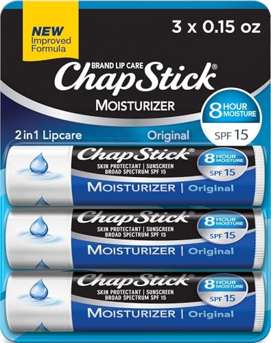 ChapStick Original Moisturizer Lip Balm 3-Pack Deal