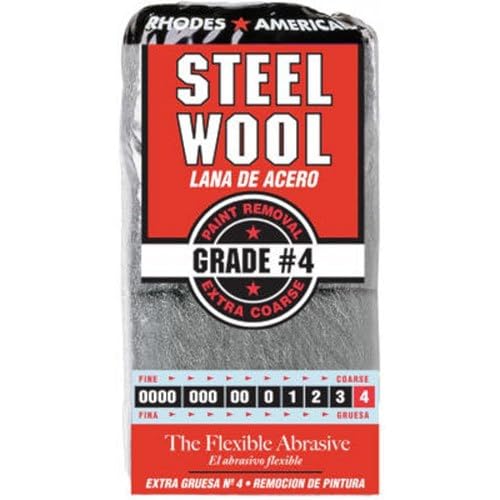 HOMAX Steel Wool Pads #4 Extra Coarse 12-Pack