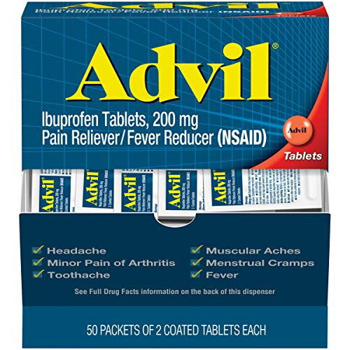 Advil UNIT DOSE Pain Reliever and Fever Reducer 50x2 Coated Deal