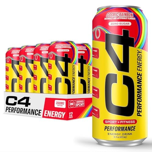Cellucor C4 Performance Energy Drink Cosmic Rainbow, 16 Fl Oz (12 Pack) Deal