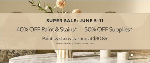 Sherwin-Williams Paints & Stains Super Sale Deal