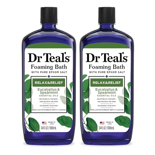 Dr Teal's Foaming Bath with Pure Epsom Salt 2-Pack 34-Oz
