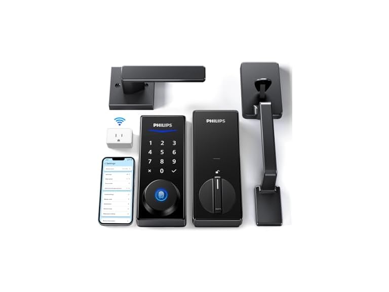 Philips 4000 Series Wi-Fi Fingerprint Touchscreen Smart Deadbolt with Handleset Deal