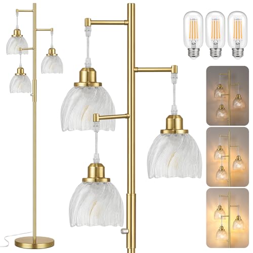 ROTTOGOON Dimmable Gold Floor Lamps Deal